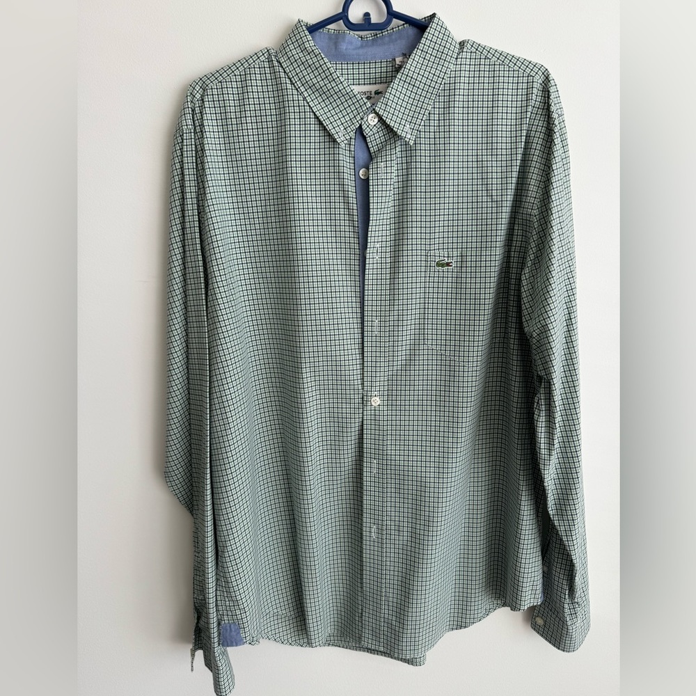 LACOSTE long sleeve button down shirt.